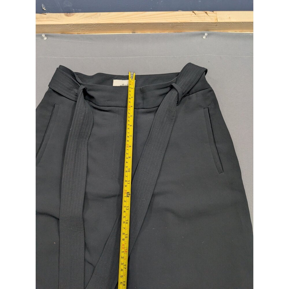 Wilfred Black Belted High-Rise Trousers Size 12 Ankle Pants - Picture 1 of 4